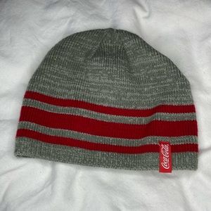 COCA COLA | Knit   Grey Red Stripetoque